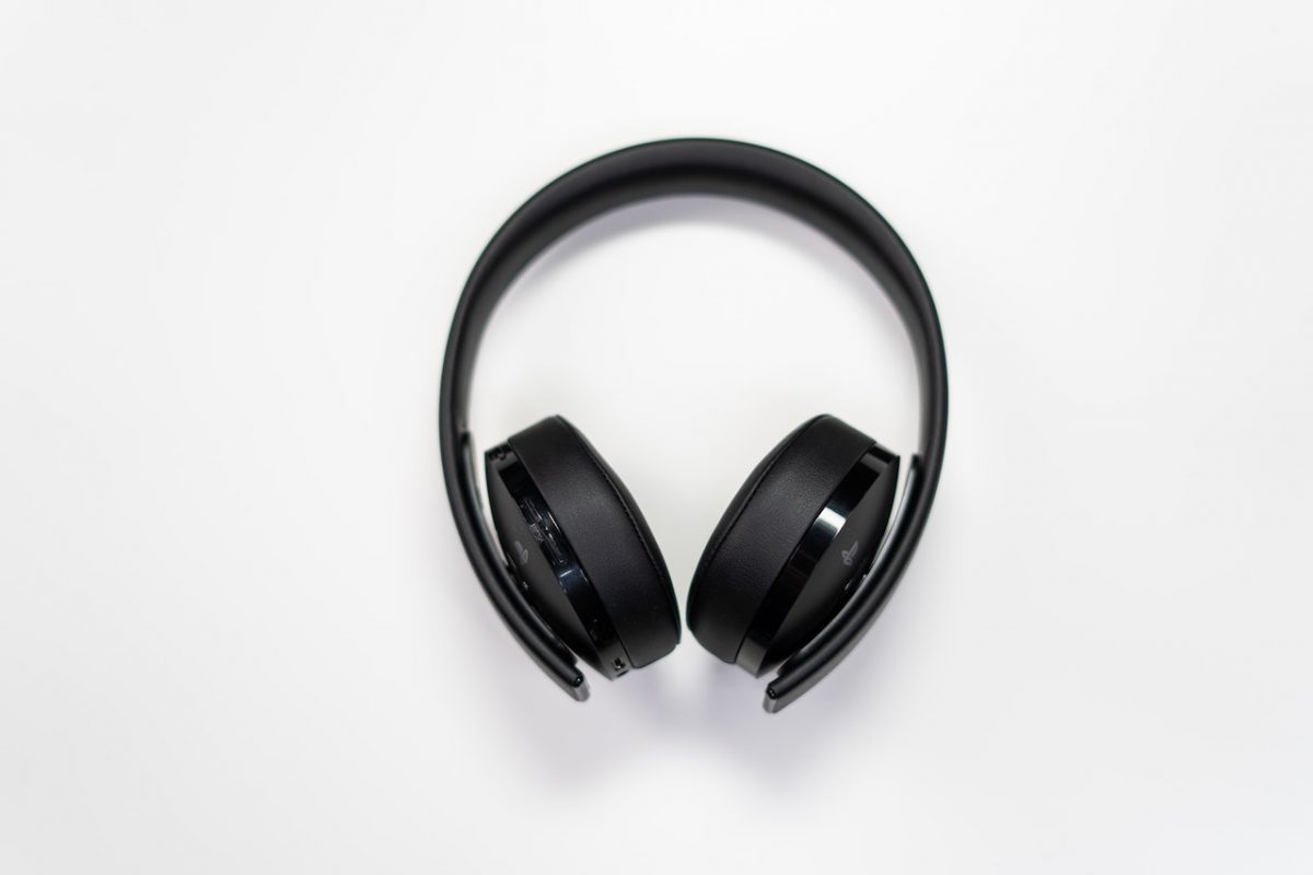 Image of a black headphones with white background. Source: cottonbro studio, pexels