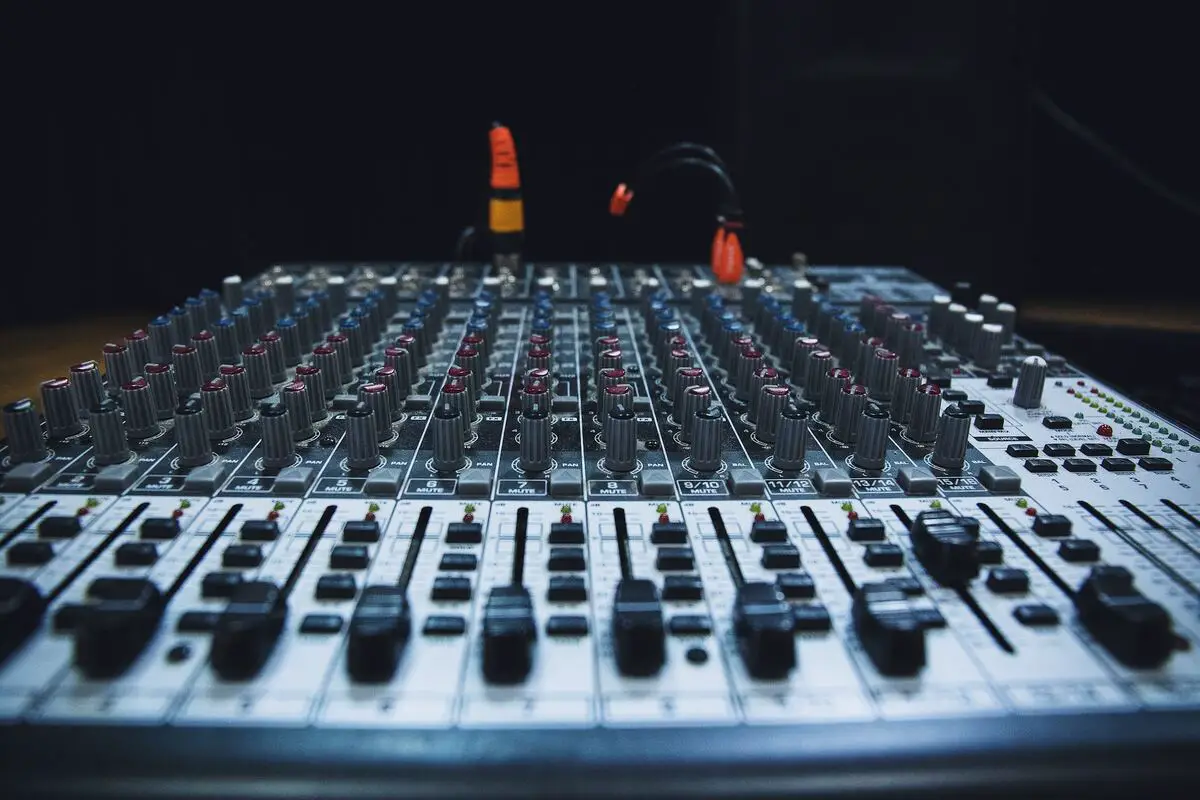 Image of an audio mixer. Source: unsplash