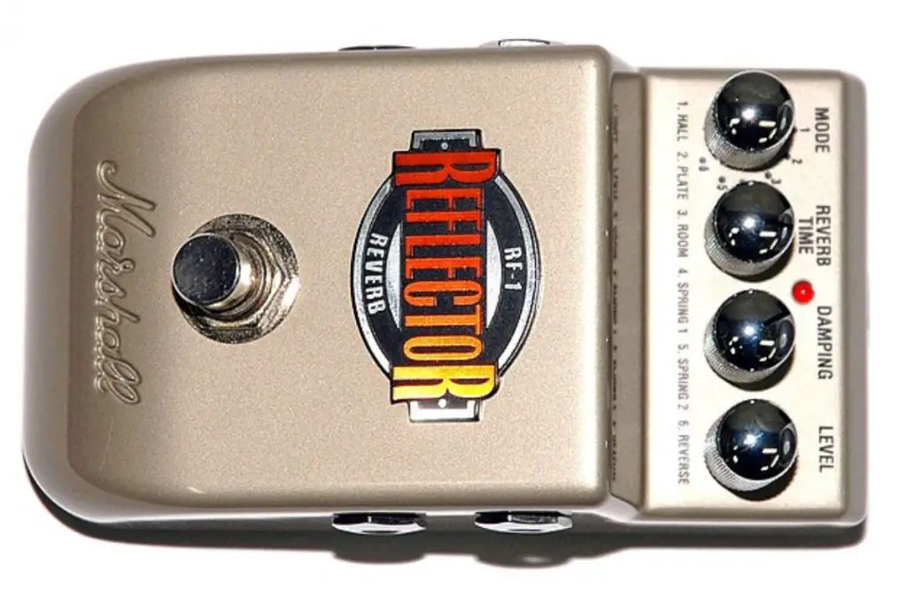 Image of a marshall reflector reverb pedal. Source: wiki images