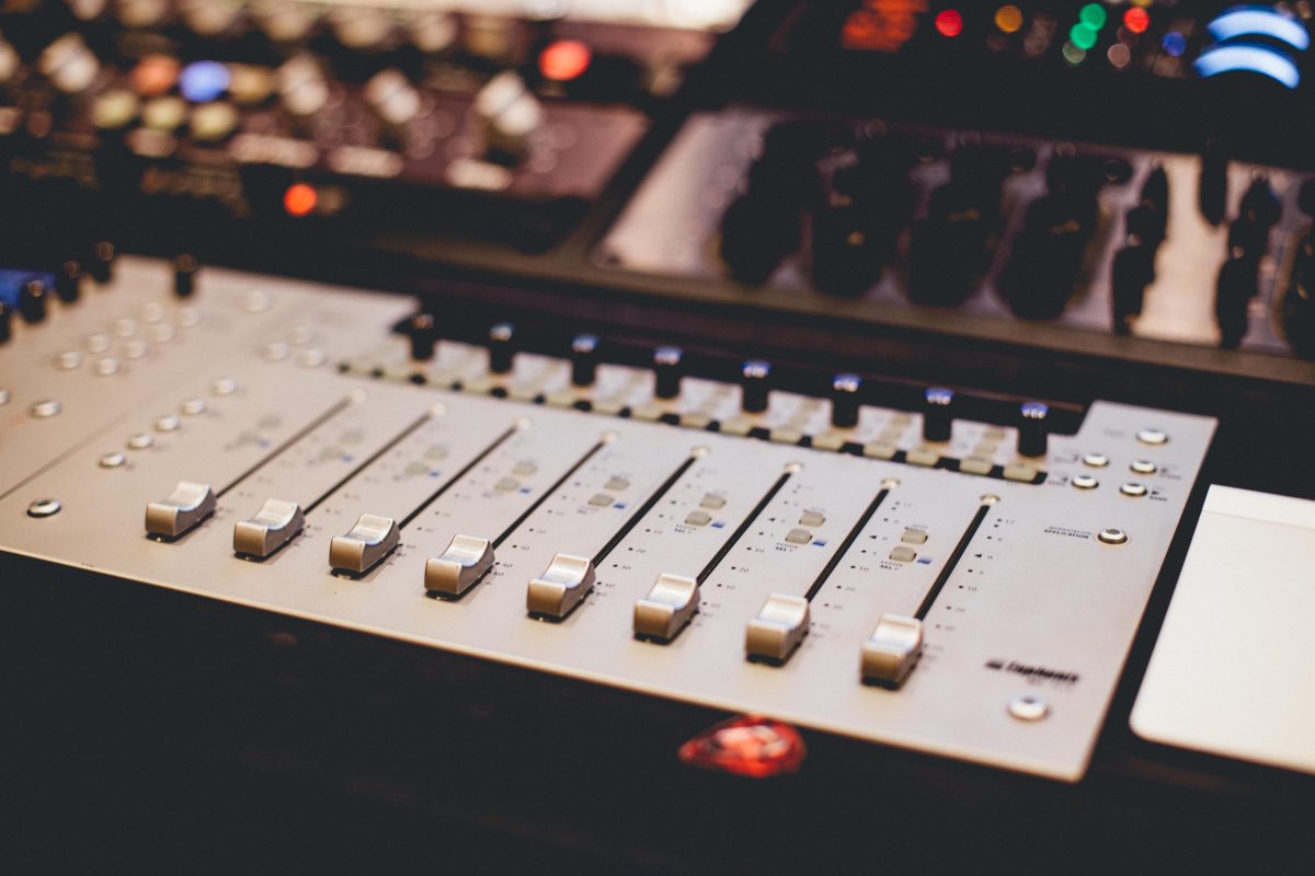 Image of a mixing console. Source: unsplash