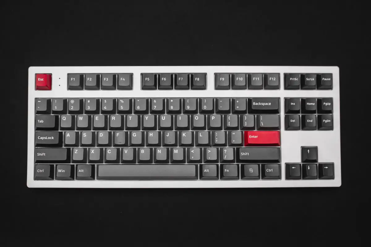 A computer keyboard with a qwerty layout. Source: unsplash