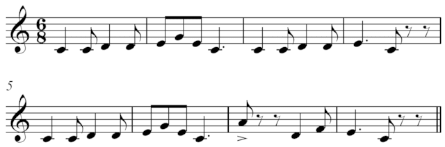 Image of a monophonic ballad. Source: wiki commons