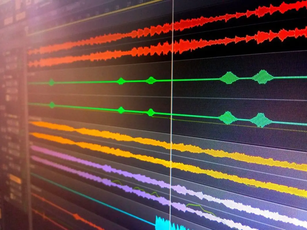 Image of an audio recording software. Source: pixabay