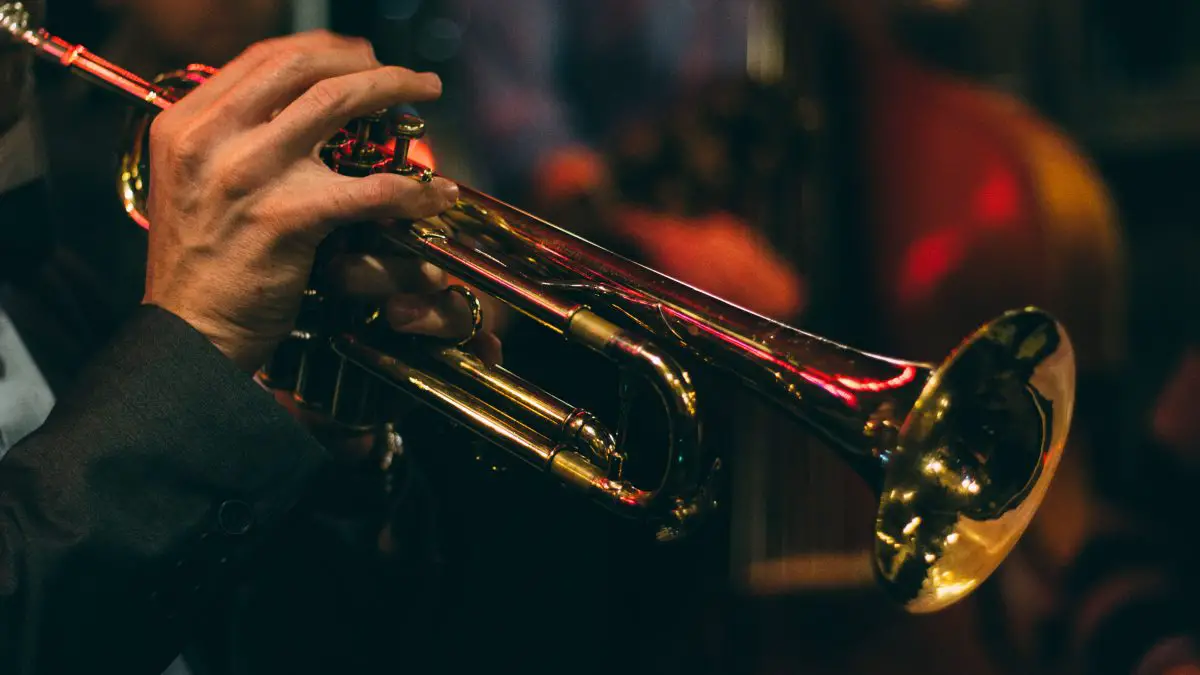 Closeup of a trumpet being played. Source: unsplash