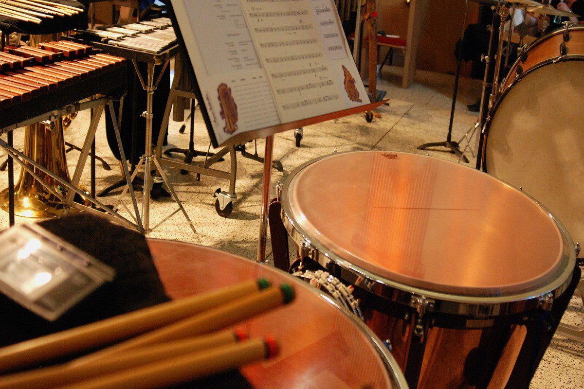 Image of a kettle drum or timpani in an orchestra. Source: pixabay