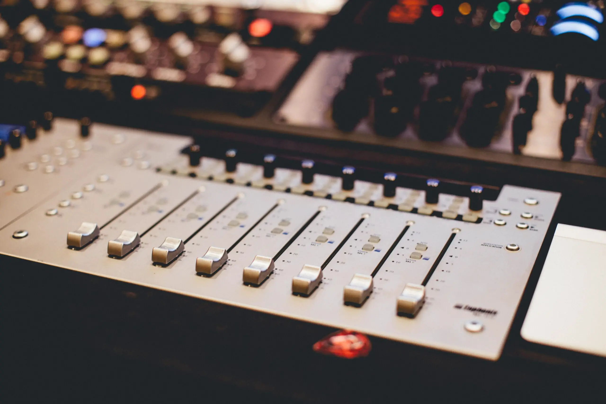Image of an audio mixer.