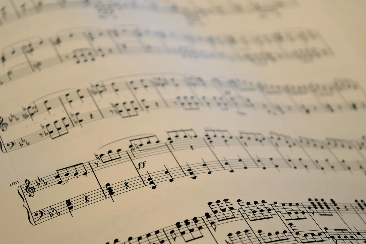 Image Of Sheet Music With Staccato Articulations Pixabay