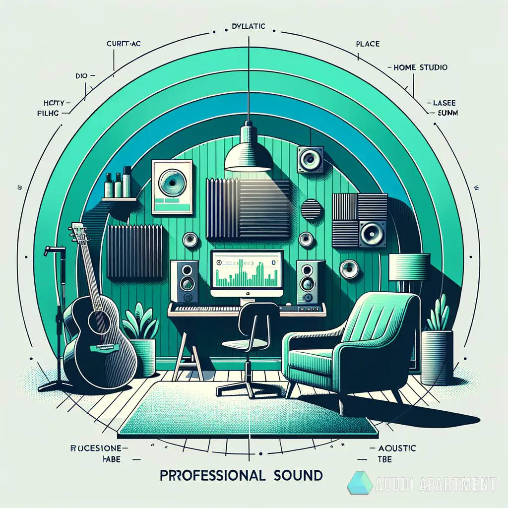 Supplemental image for a blog post called 'diy acoustic treatment solutions: how to achieve professional sound in your home studio? '.